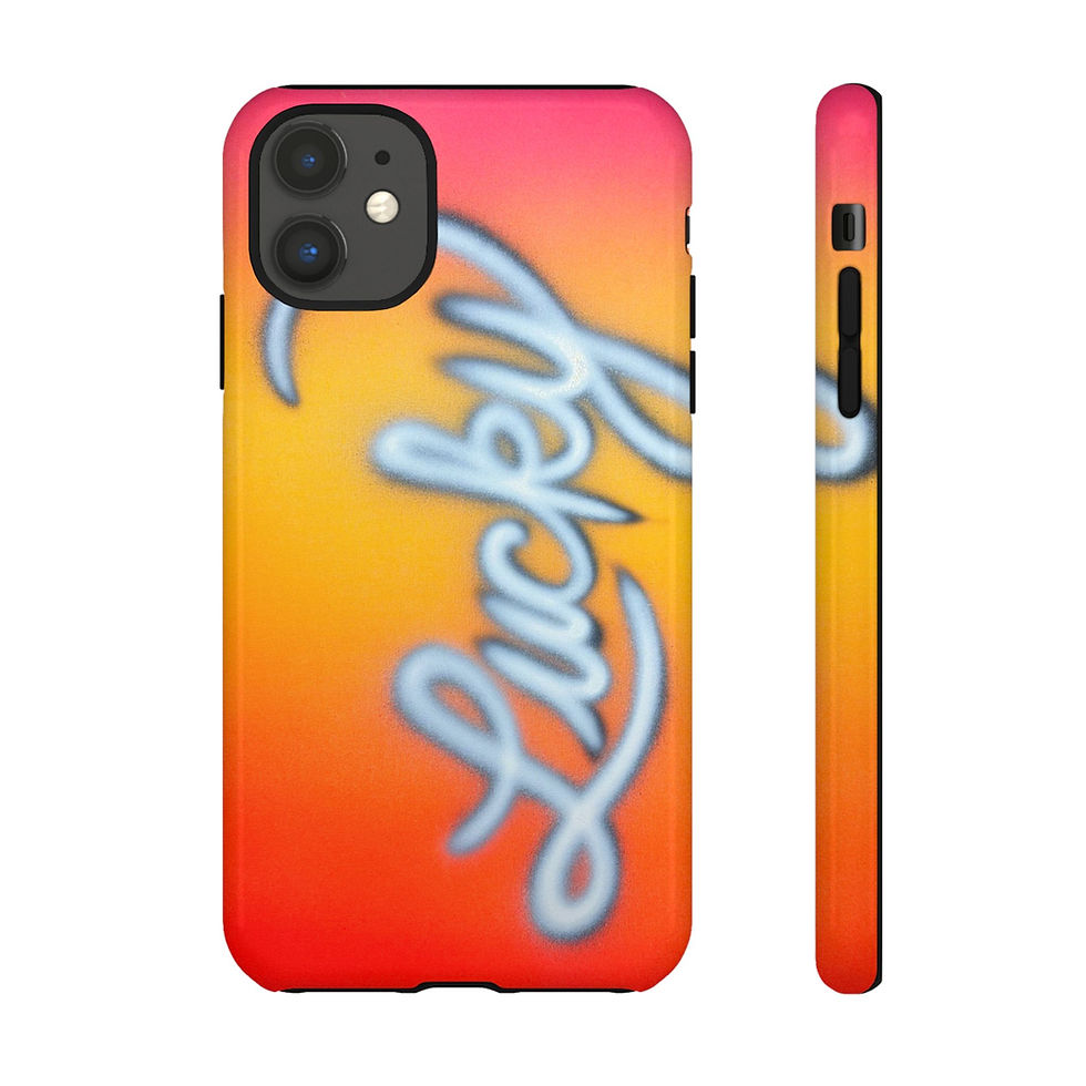 Thumbnail: "lucky" airbrush iPhone case