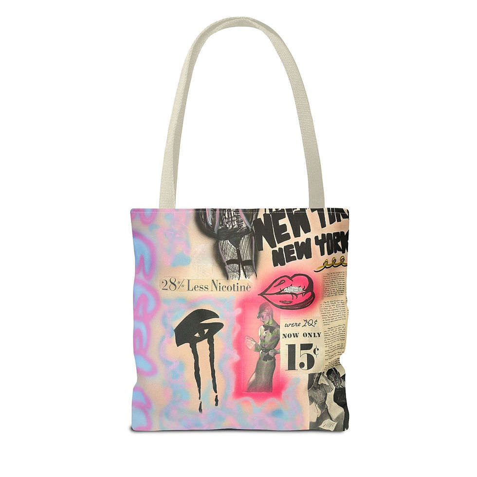 Thumbnail: "new york, new york" airbrush tote bag
