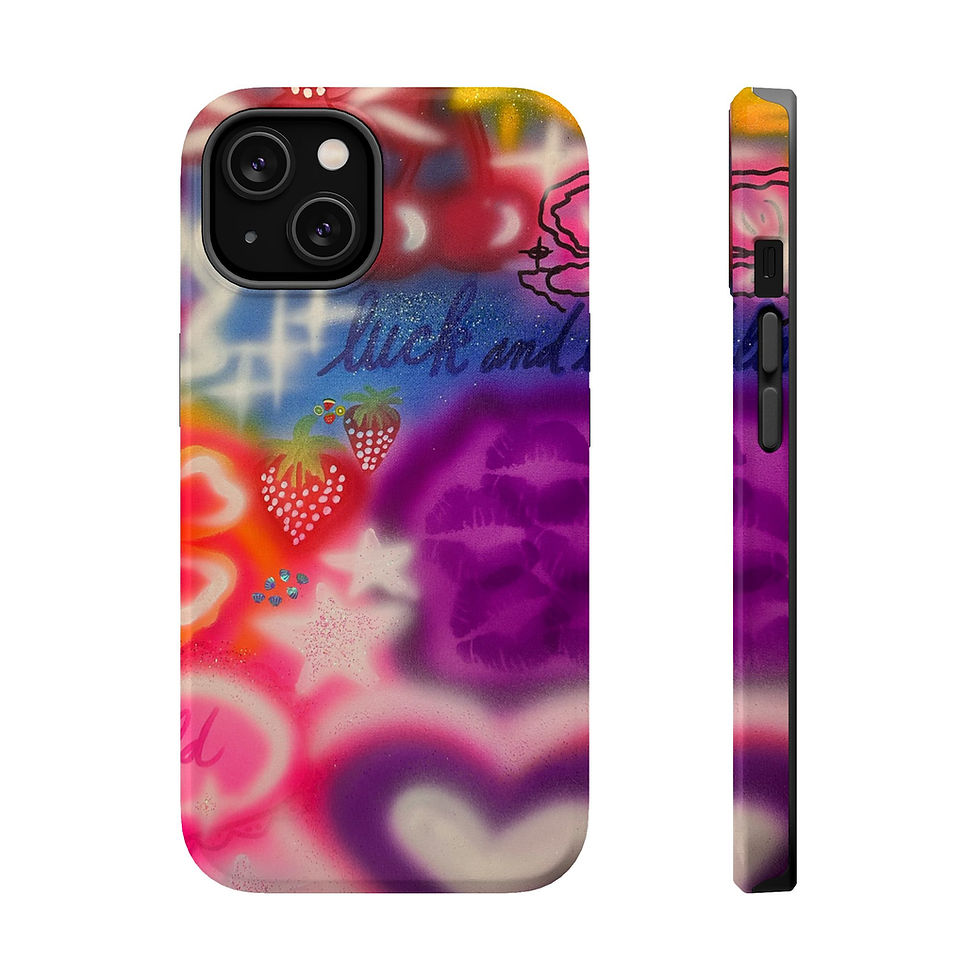MagSafe "luck & luv pt. 2" airbrush iPhone case 