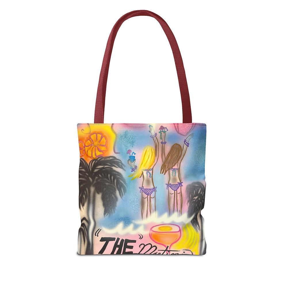 Thumbnail: "kinis & tinis" airbrush tote bag
