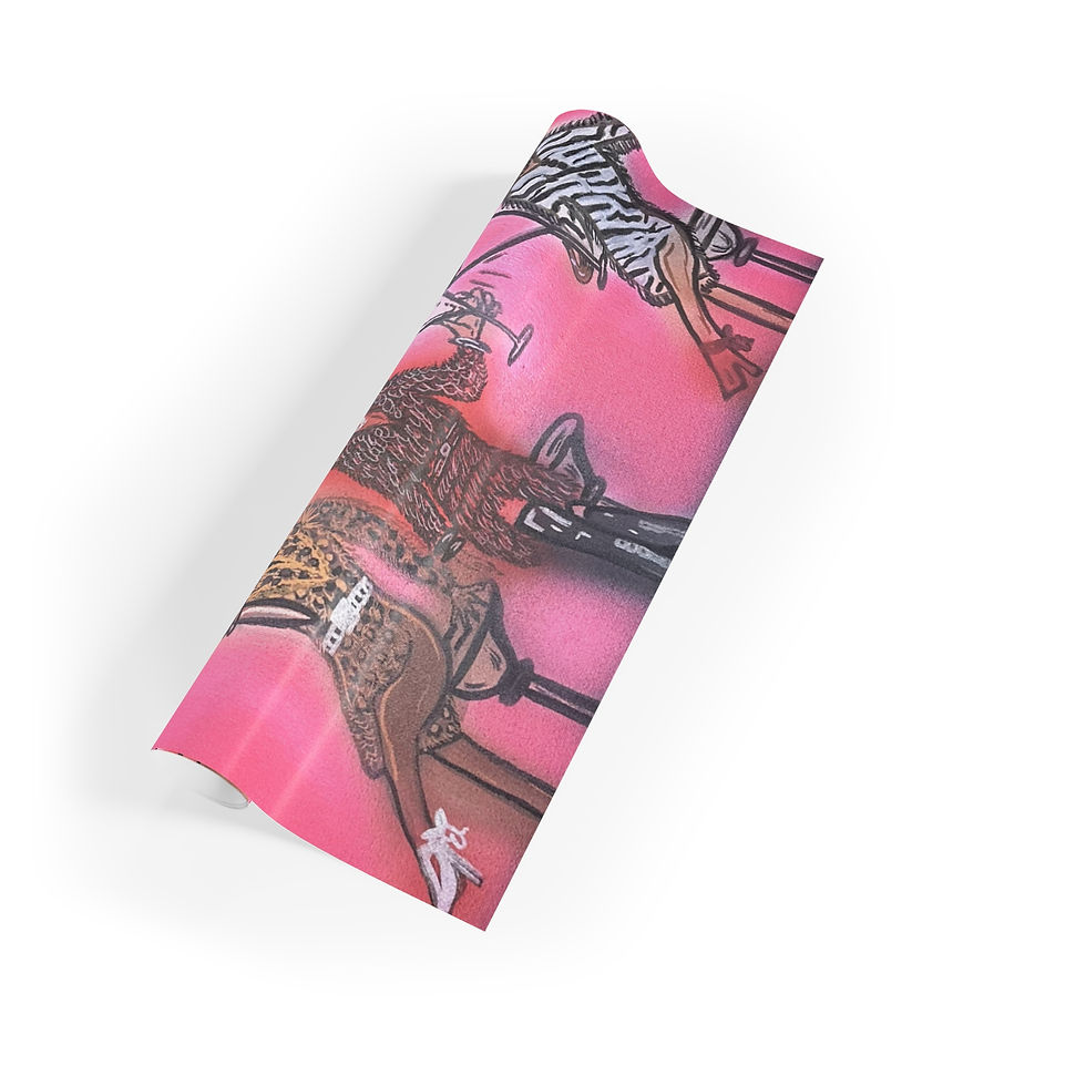 Thumbnail: "party diva" airbrush wrapping paper