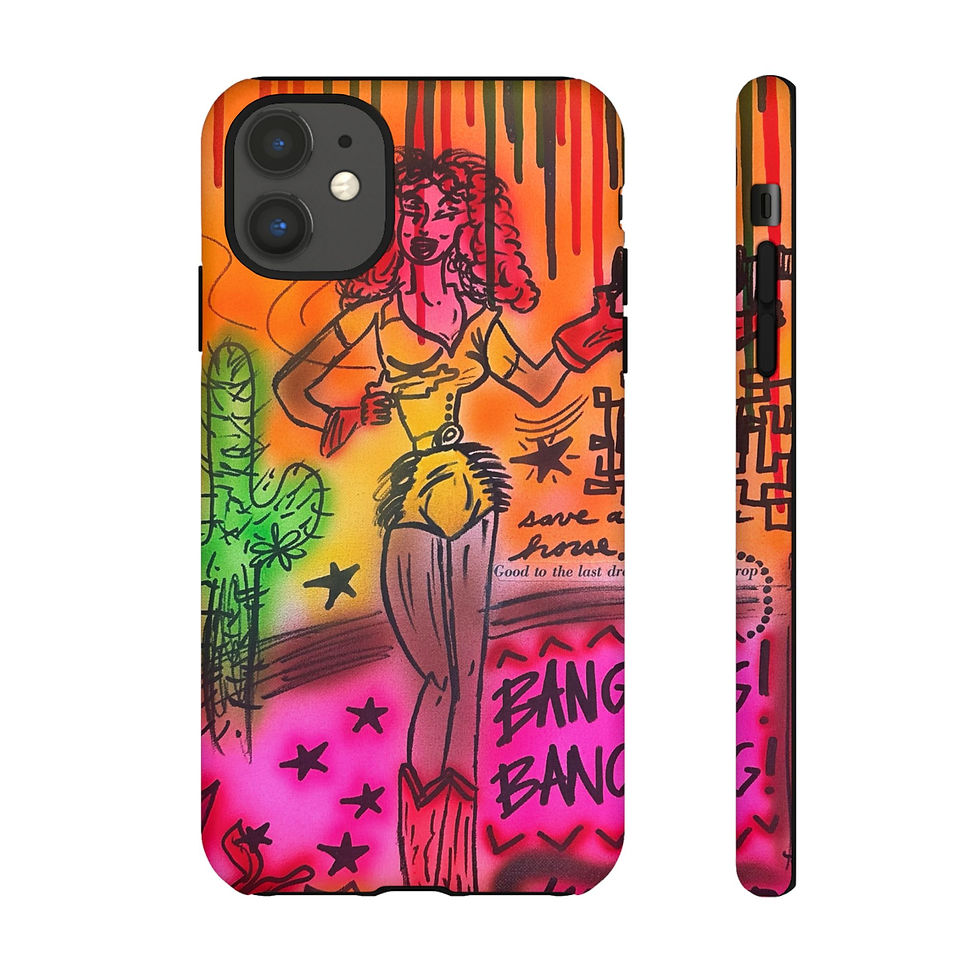 Thumbnail: "wild, wild west" airbrush iPhone case