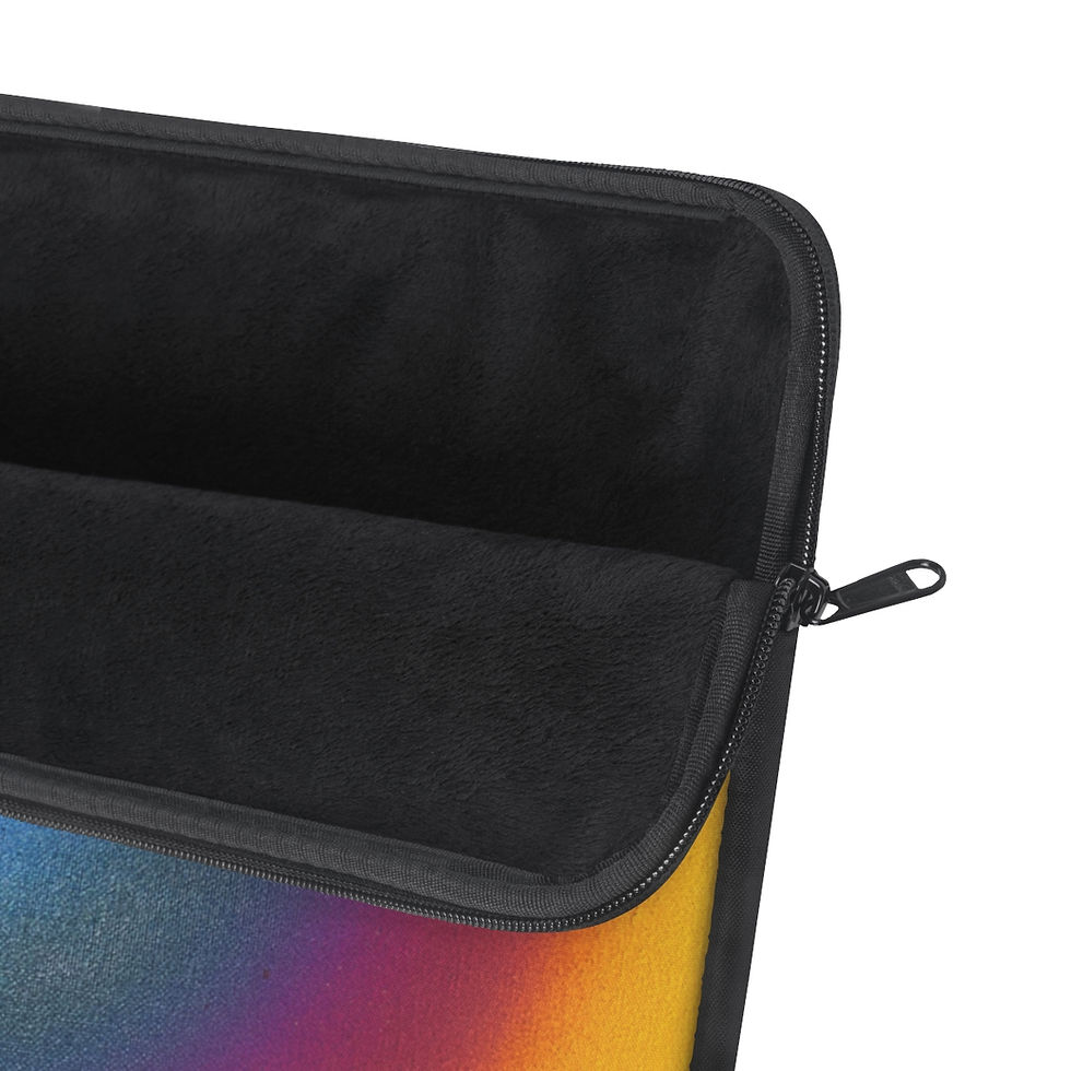 Thumbnail: "blue raspberry aura" airbrush laptop sleeve