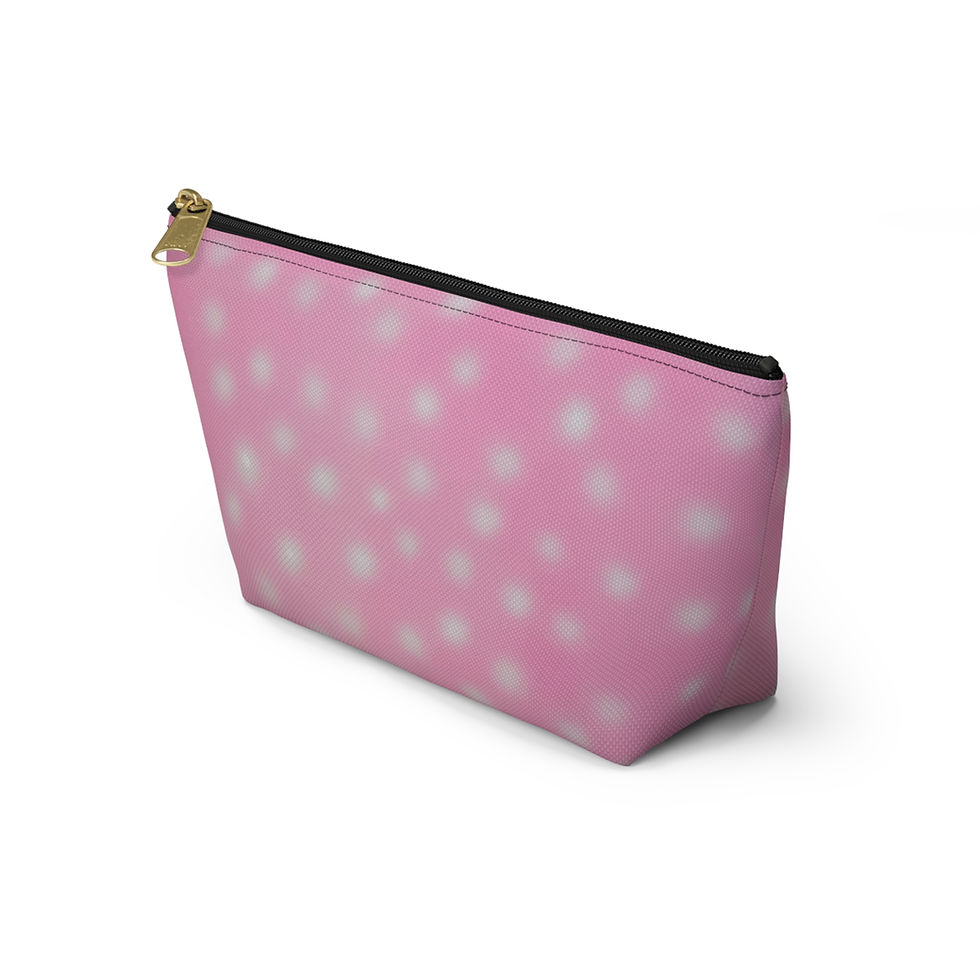 Thumbnail: "strawberry swirl polka dot" airbrush makeup pouch