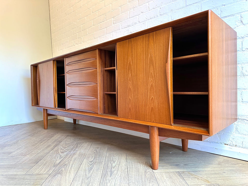 Thumbnail: Arne Vodder Model 7738 Teak Sideboard Credenza Mid Century Vintage 1960s Skovby 