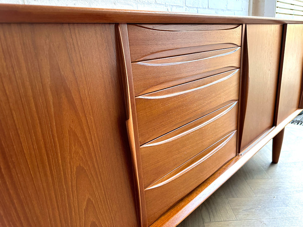 Thumbnail: Arne Vodder Model 7738 Teak Sideboard Credenza Mid Century Vintage 1960s Skovby 