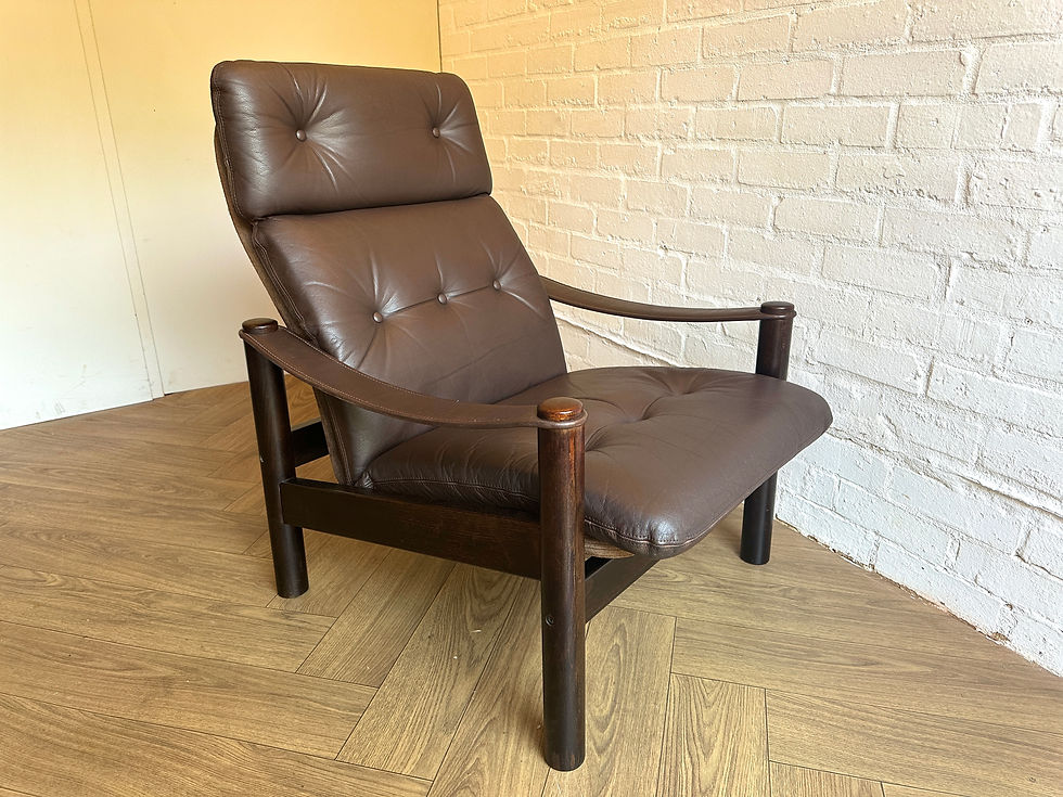 Thumbnail: Danish Lounge Armchair by Ebbe Gehl & Søren Nissen 1970s Mid Century Vintage