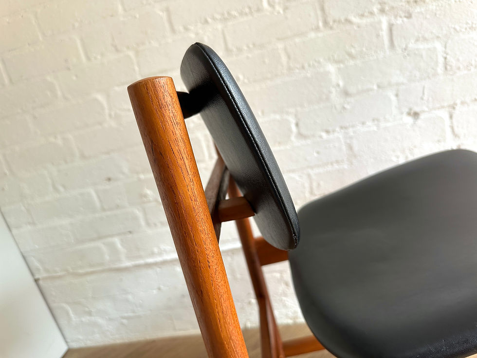 Thumbnail: Danish Mid Century Teak Dining Chairs  Vintage Retro set of 4 floating 1960s