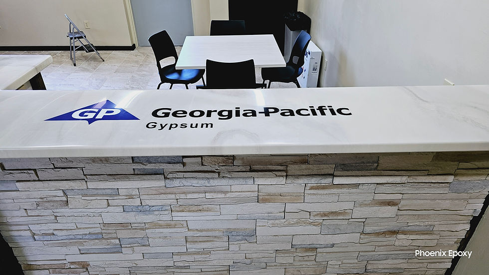 Bar with logo