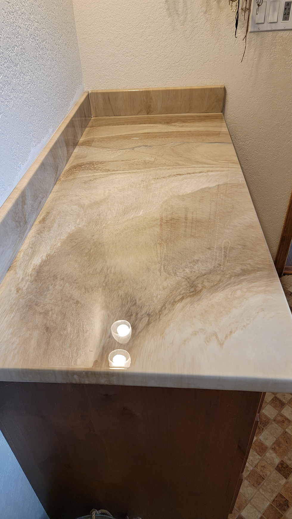 Epoxy Vanity Tan