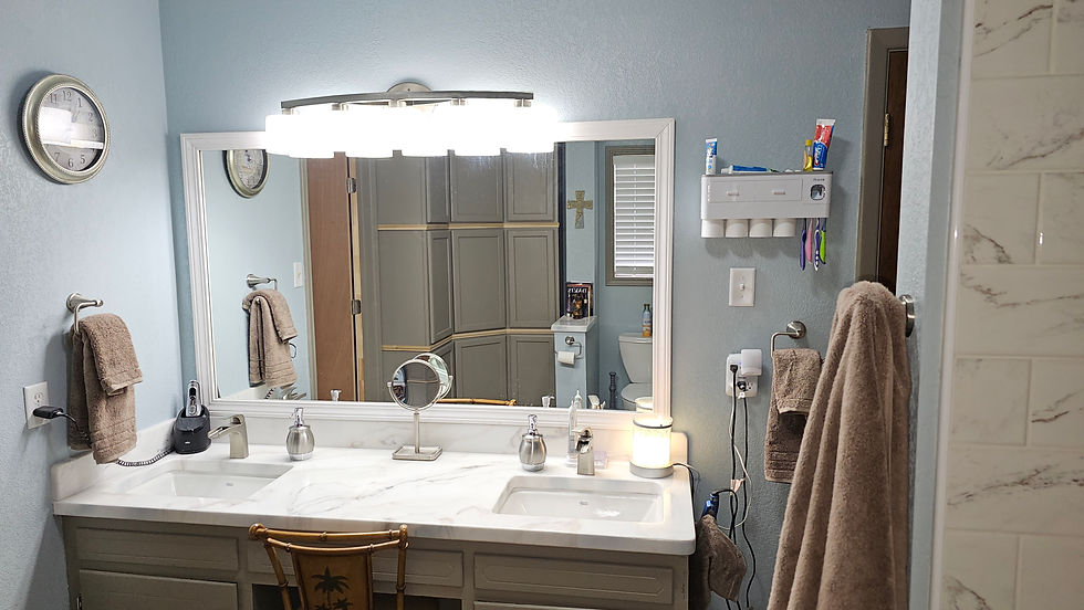White Epoxy Vanity