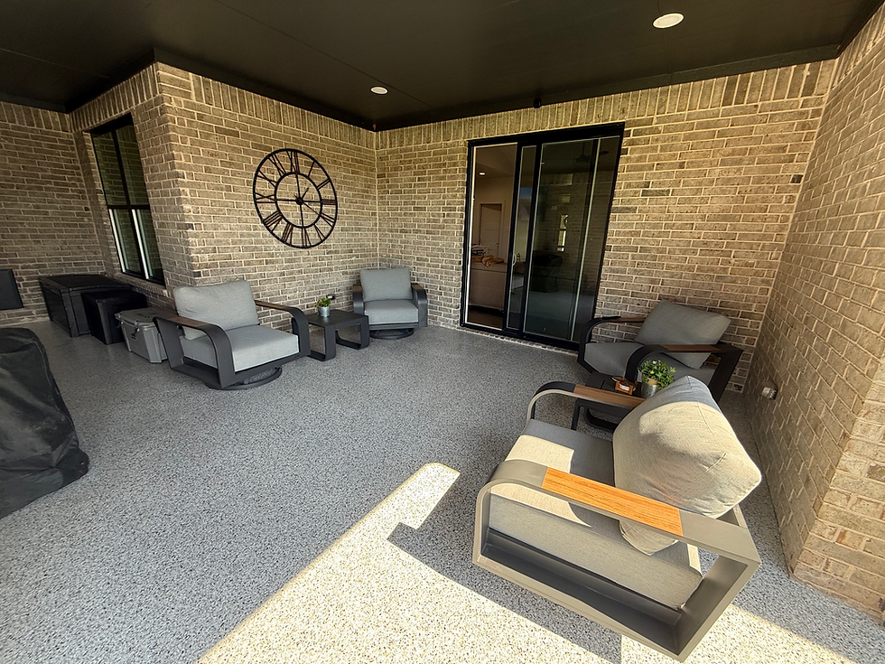 light grey epoxy flake