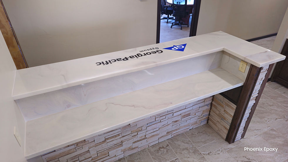 Epoxy Bar Top With logo for GP