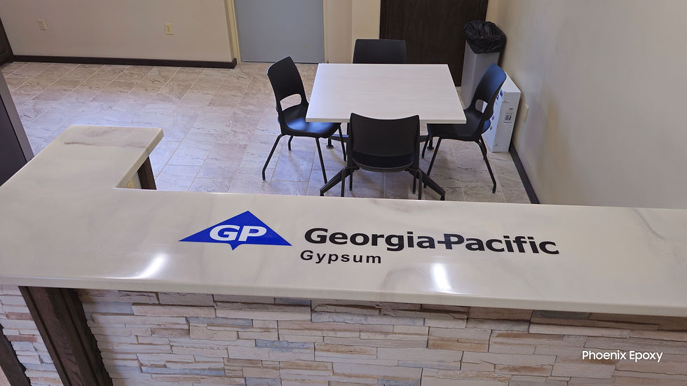 Epoxy Bar Top with Logo