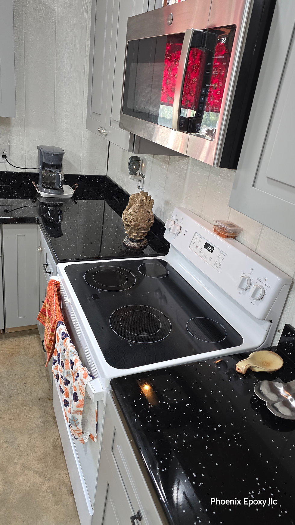 Black countertop