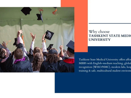 Building a Medical Career with Tashkent State Medical University