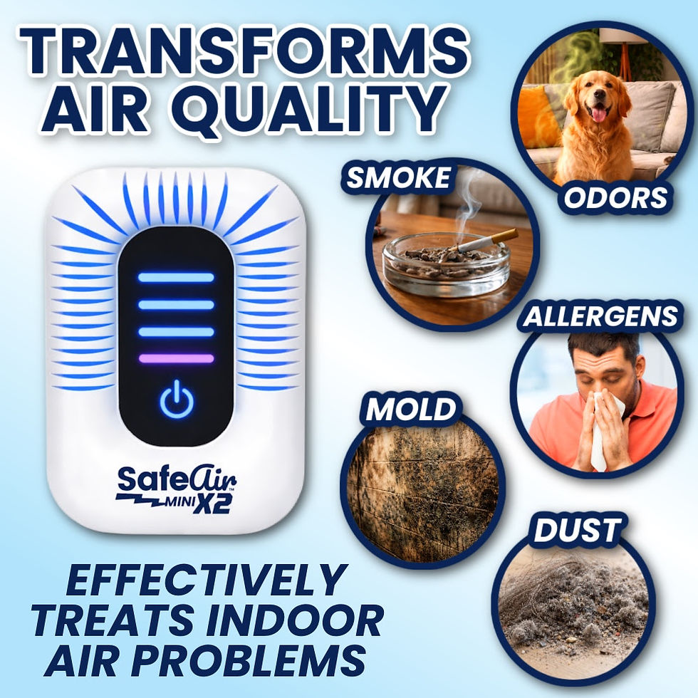 Thumbnail: NEW - SafeAir Mini X2 Plasma Purifier (Up to 650 Square Ft)