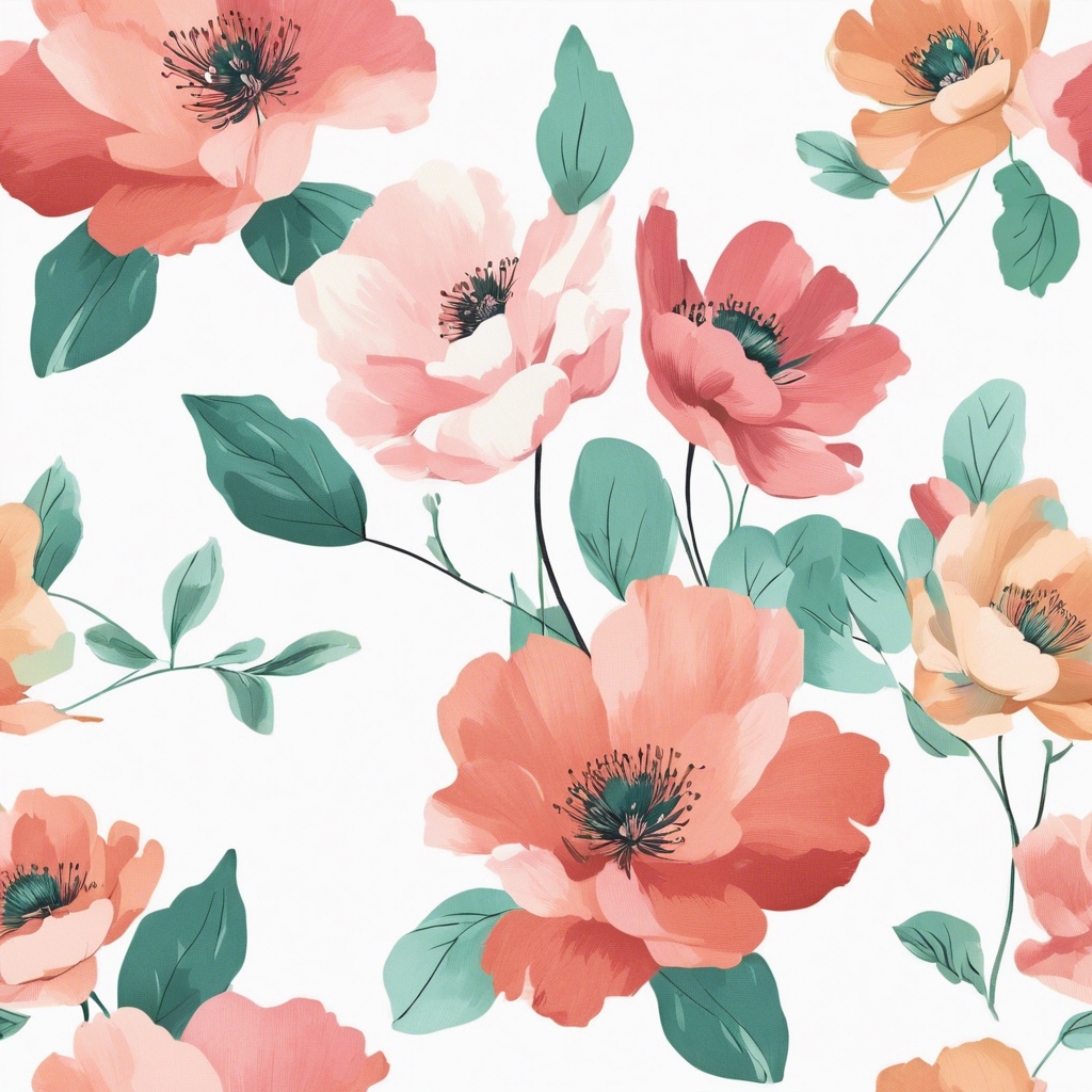 Cotton Blend Floral Fabric