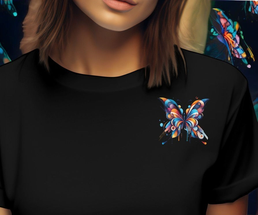Abstract Butterfly Tees | Women's Cotton Tees | Fantasy Treats