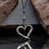 Thumbnail: "Rustic Hammered Open Heart Pendant Necklace"