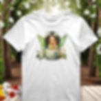 Whimsical Fairy in Daisy Teacup T-Shirt | 100% Cotton Tee L-3X Garden Gift