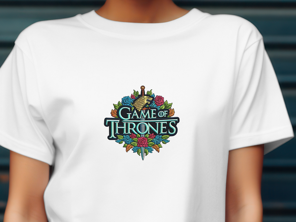 Game of Thrones T-Shirt - Iconic Floral Emblem Design