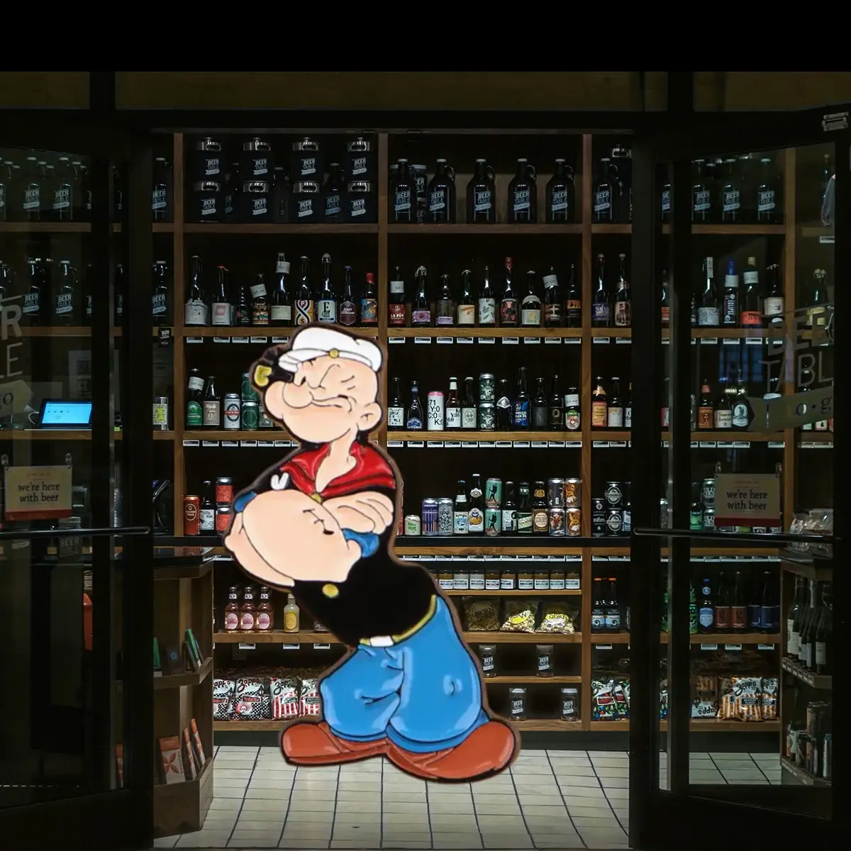 Popeye & Bluto Fight Enamel Pin – Vintage Cartoon Collectible Accessory