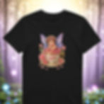 Fairy in Teacup Baby Girl T-Shirt – Black & White | Sizes L-3X, 100% Cotton