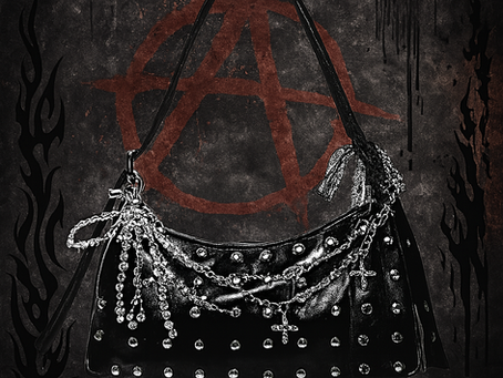 Unleash Your Style: The Gothic Punk Studded Shoulder Bag