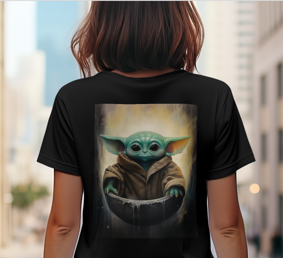 Adorable Baby Alien T-Shirt - Galactic Cutie in Mystic Glow