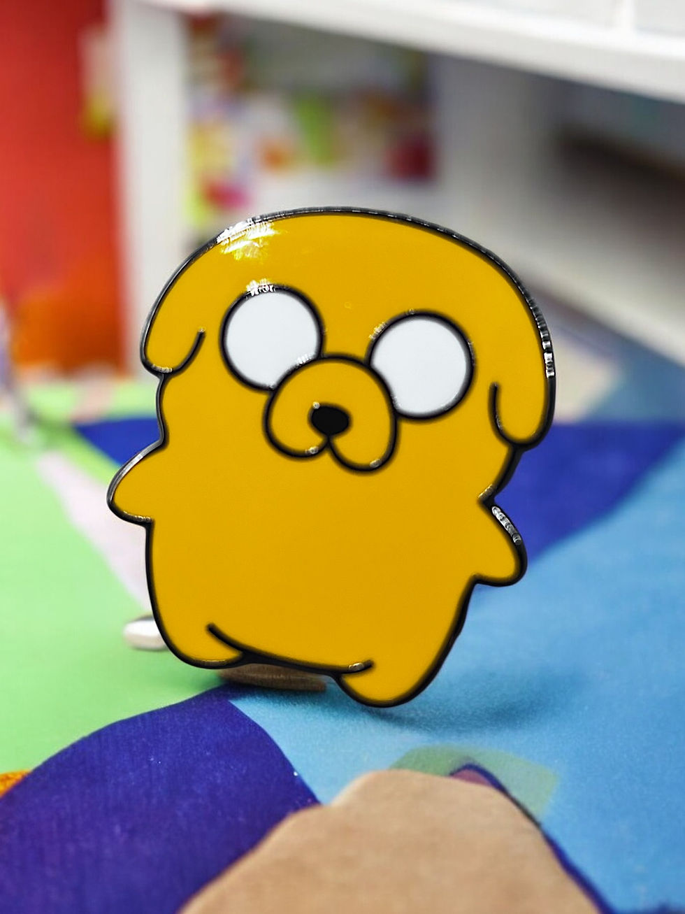 Jake Adventure Time Enamel Pin – Cute Cartoon Lapel Pin for Backpacks & Jackets