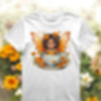 Whimsical Fairy in Teacup T-Shirt - 100% Cotton Sizes L-3X Cute Gift Idea