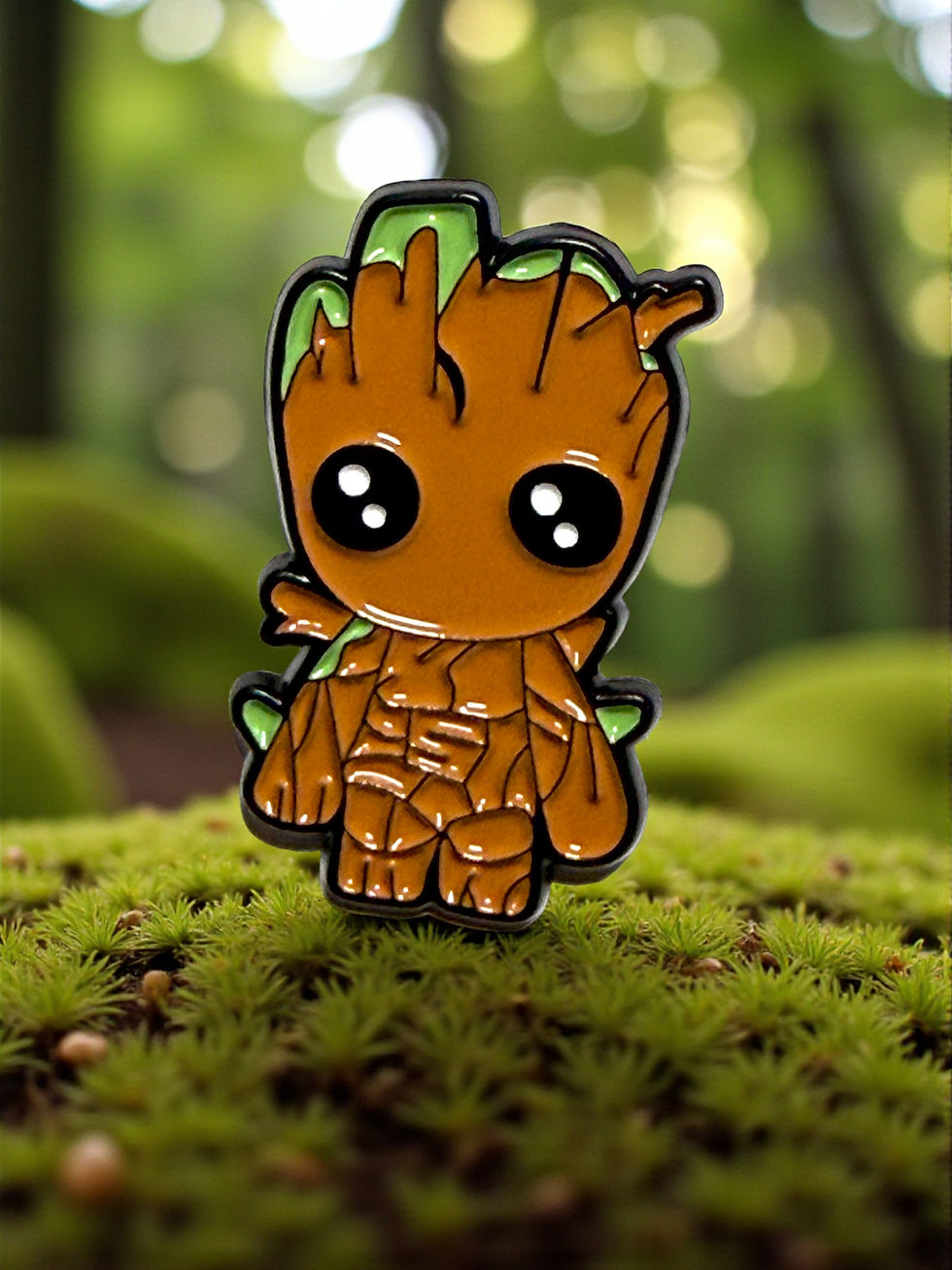 Cute Tree Creature Enamel Pin – Kawaii Forest Baby Pin, Nature Fantasy Lapel Badge