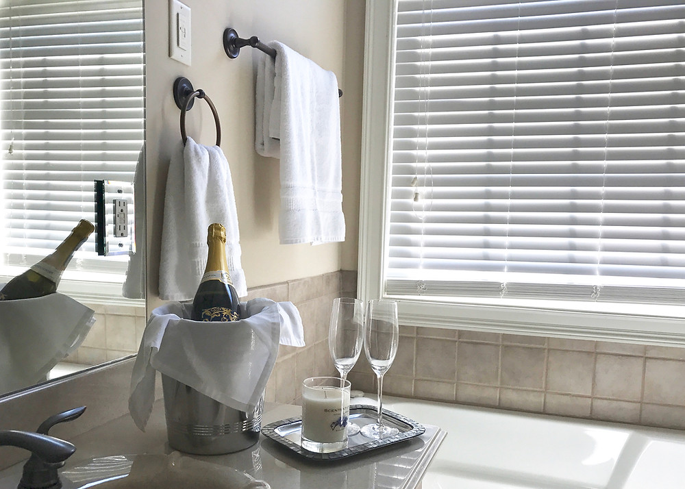 Add some chilled champagne for a romanic touch