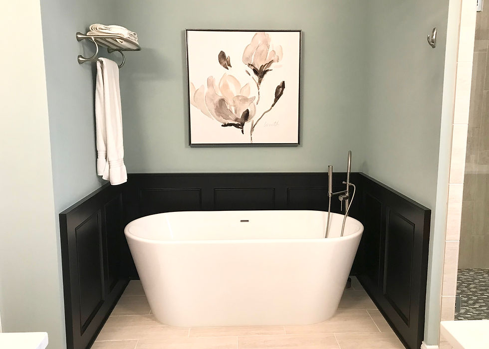 Create a serene, spa feel to help your bathroom shine