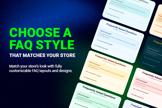 Add FAQs in Product banner