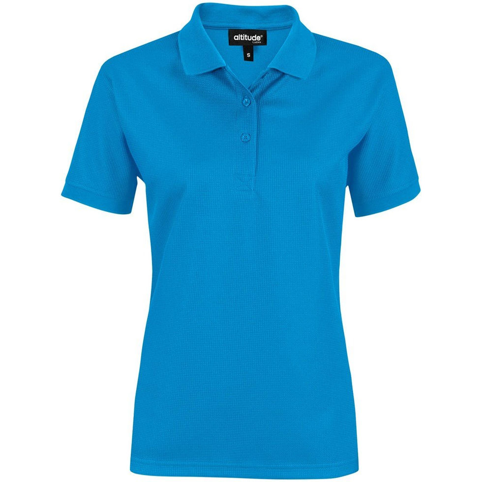 Golfer short sleeve aqua womens