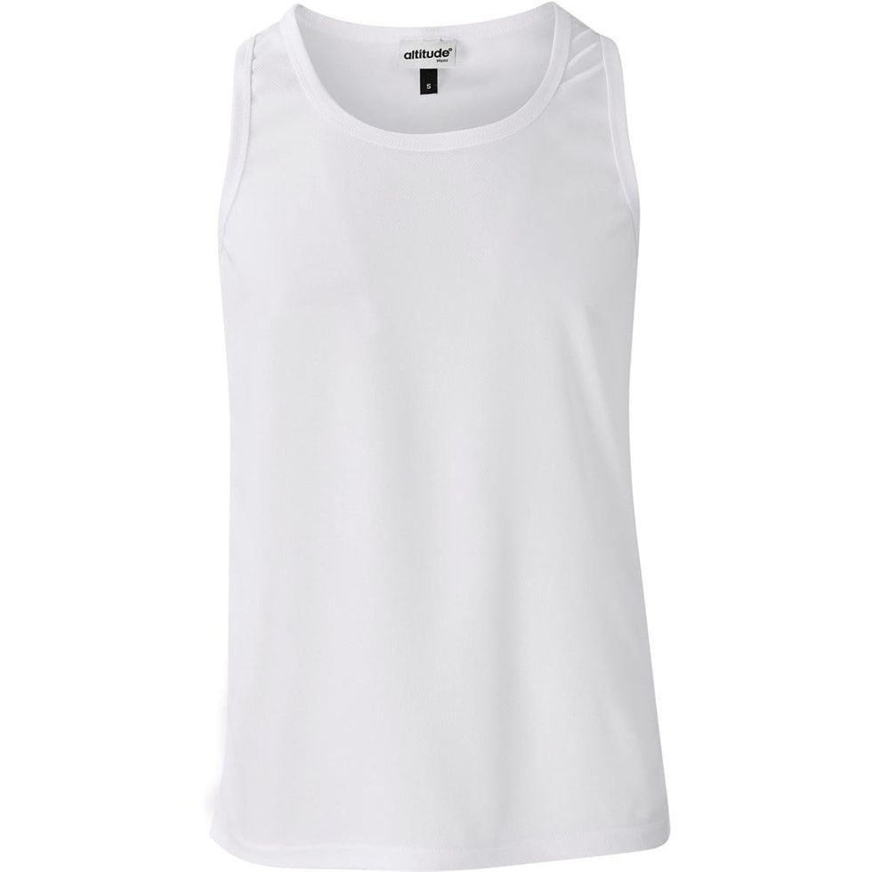 Mens White Vest