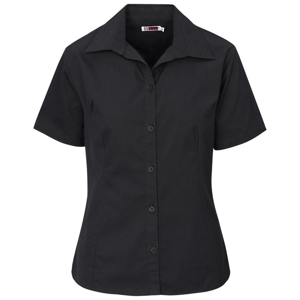 Womens Short Sleeve Black Shirt