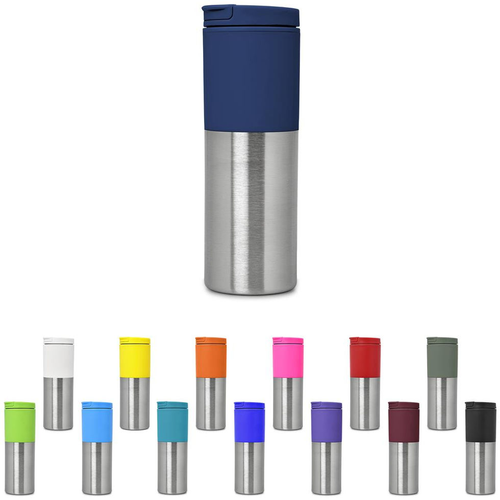 Kooshty Typhoon Stainless Steel & Plastic Double-Wall Tumbler - 450ml Plain