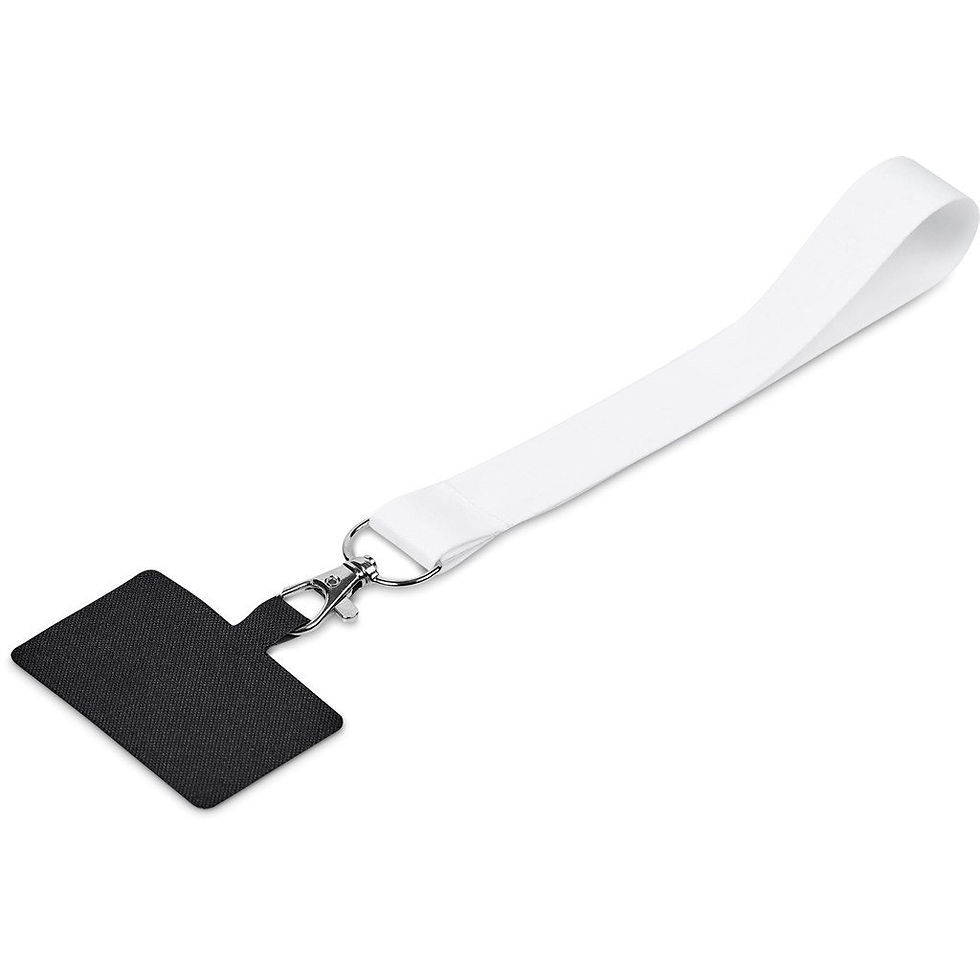 Single-Sided Sublimated Satin Wrist Phone Strap Plain
