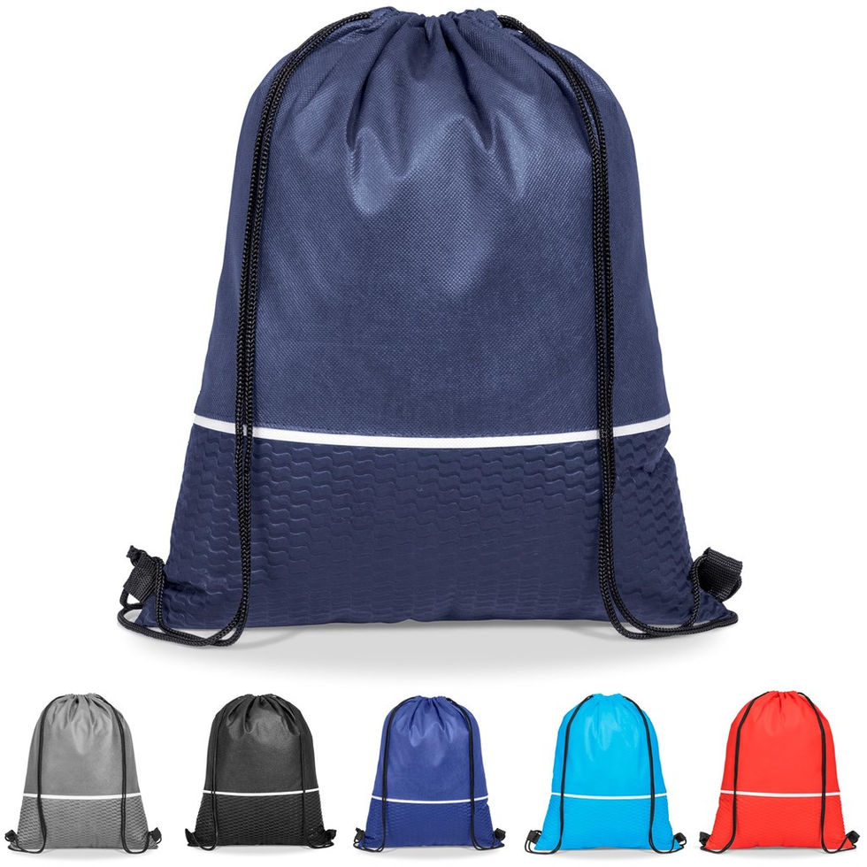 Brighton Non-Woven Drawstring Bag Plain