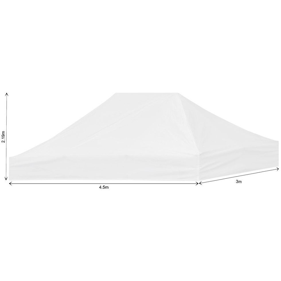 Gazebo 4.5m X 3m - Roof Excl Hardware Plain