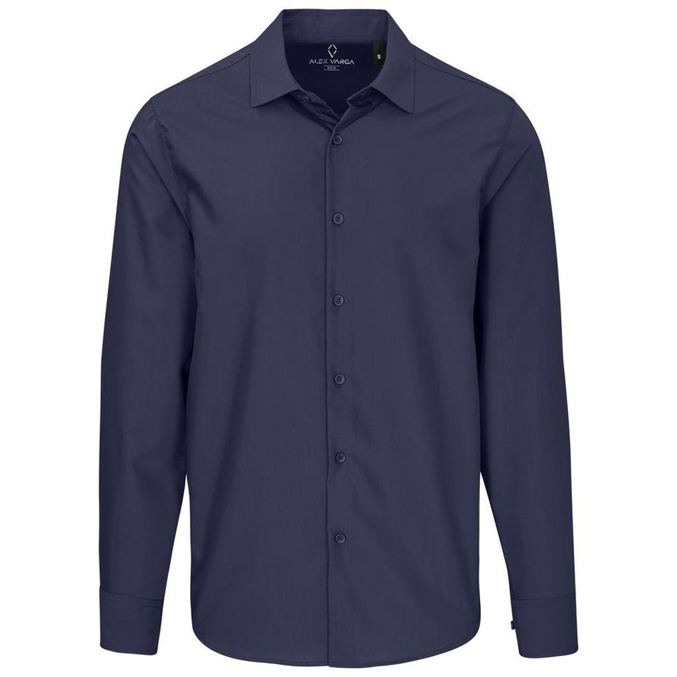 Mens Long Sleeve Navy Shirt