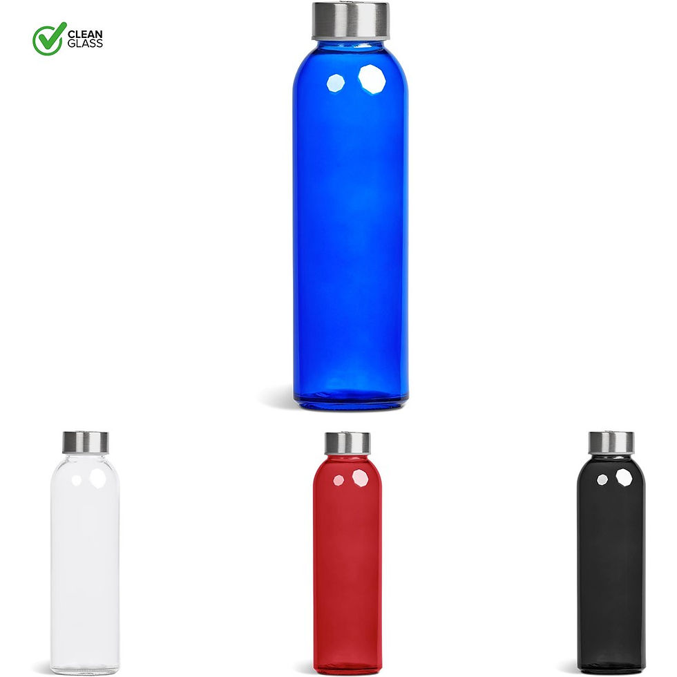 Kooshty Pura Glass Water Bottle - 500ML Plain