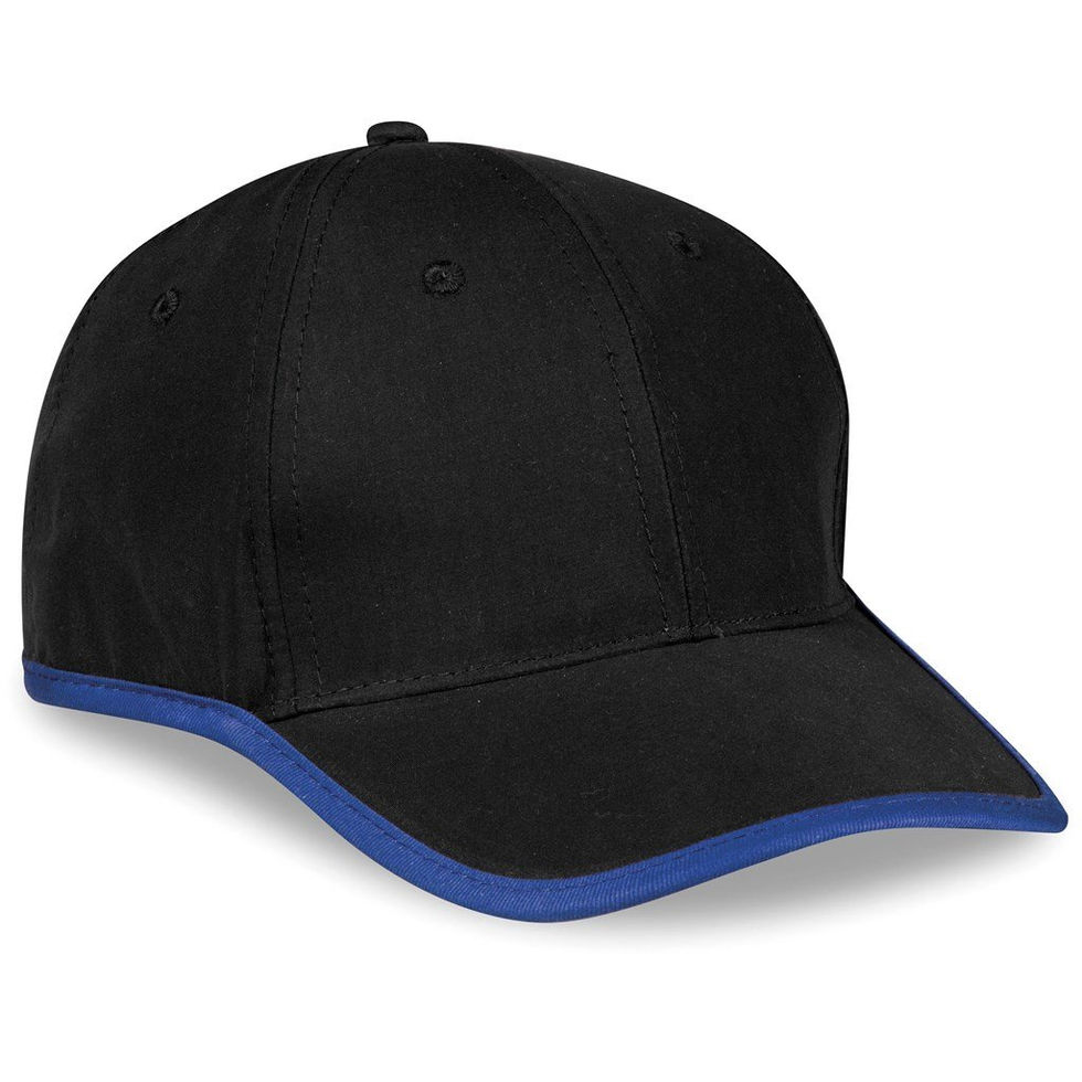Black Blue Cap