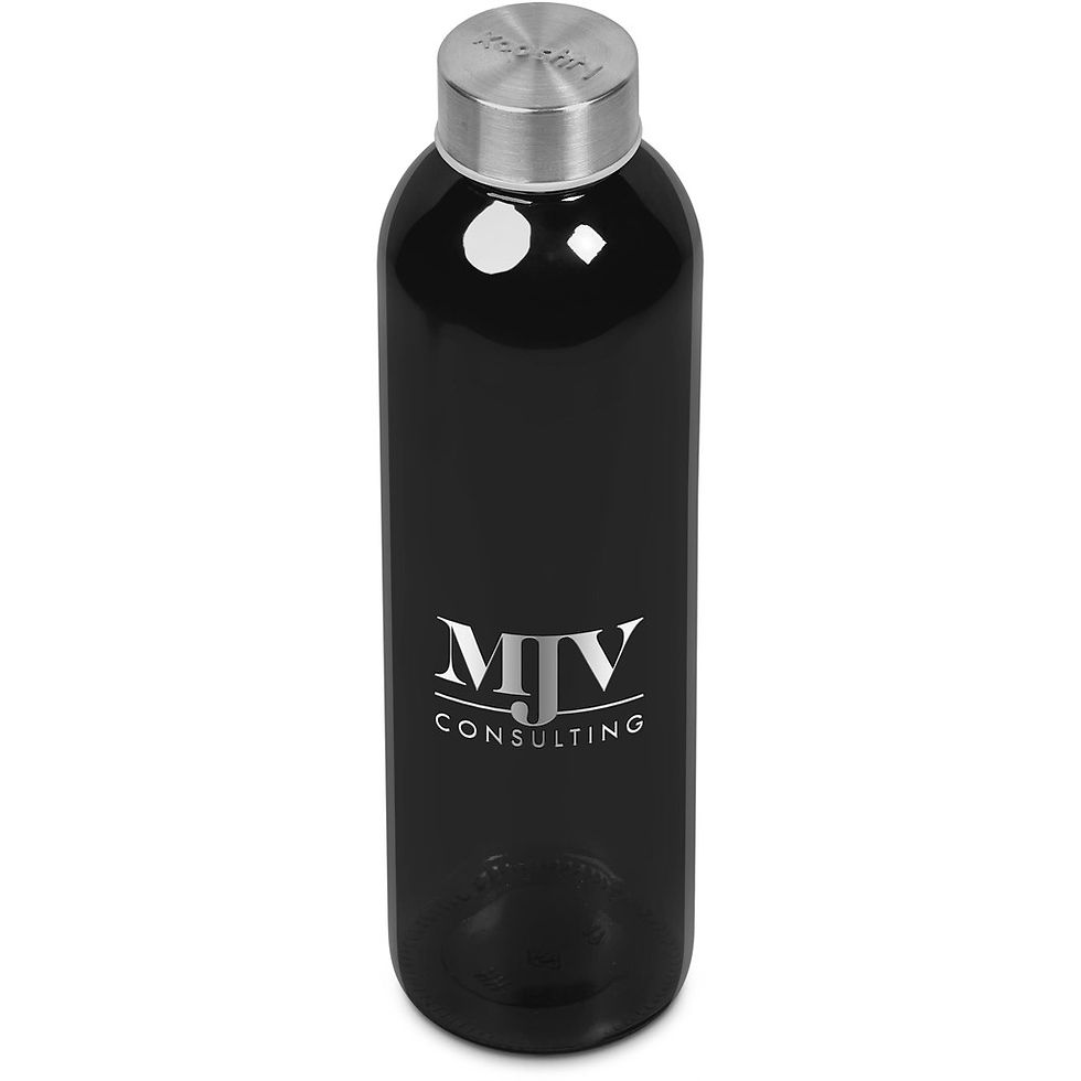 Kooshty Pura Plus Glass Water Bottle – 750ml - Black Branded