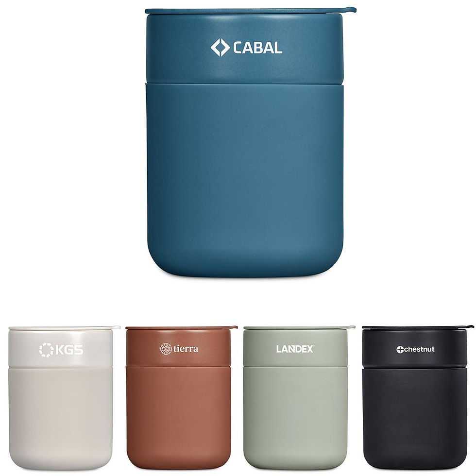 Serendipio Pimlico Ceramic Coffee Tumbler - 300ml Branded