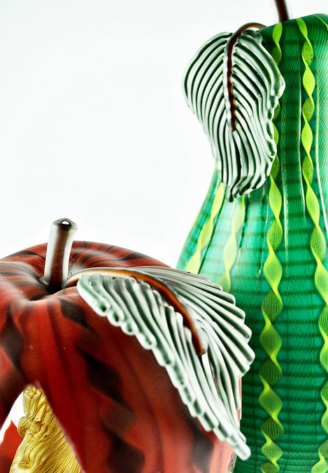 "To Trade the Orchard for an Apple."
"McIntosh Red and Green Anjou" - 2022 (Detail)