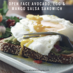 Avocado Egg and Mango Salsa Toast Recipe
